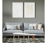 vidaXL Pittura murale Grigio 16,5 x 16,5 x 16 cm Stampa da parete