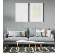 vidaXL Pittura murale Grigio 16,5 x 16,5 x 16 cm Stampa da parete