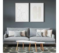 vidaXL Pittura murale Grigio 16,5 x 16,5 x 16 cm Stampa da parete