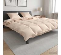 vidaXL Piumone 200 x 240 cm Tutte le stagioni Fibra di Kapok Beige