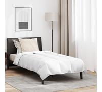 vidaXL Set di piumoni e Cuscini 155 x 220cm Bianco con riempimento in Piuma D'Anatra. Copertura in Cotone 100% Super Morbido, Texture Trapuntata e Design a Scatola Cucito. Lavabile in Lavatrice, per