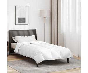 vidaXL Piumone Bianco 155 x 200 cm Piuma