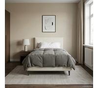 vidaXL Piumone Completo Annuale 140 x 200 cm 4 stagioni Grigio Chiaro