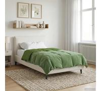 vidaXL Piumone Completo Annuale 155 x 200 cm 4 stagioni Verde