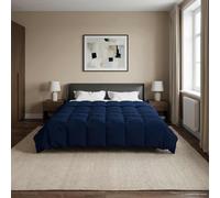 vidaXL Piumone Completo Annuale 200 x 200 cm 4 stagioni Blu Scuro