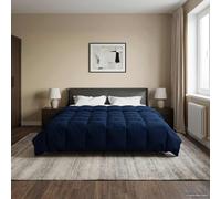 vidaXL Piumone Completo Annuale 200 x 240 cm 4 stagioni Blu Scuro