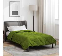 vidaXL Piumone Completo Annuale Verde 140 x 200 cm Microfibra