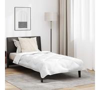 vidaXL Piumone con cuscino 2 pcs Bianco Microfibra