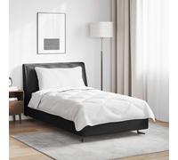 vidaXL Piumone con cuscino 2 pcs Bianco Microfibra