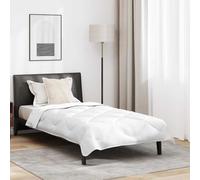 Set di piumoni e cuscini invernali bianchi 135 x 220 cm in microfibra, super caldo, con cuciture a scatola, lavabile in lavatrice, confezionato sottovuoto, stile moderno, perfetto per letti interni m