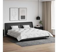 vidaXL Piumone con cuscino 3 pcs Bianco Microfibra