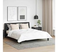 vidaXL Piumone con cuscino 3 pcs Bianco Microfibra