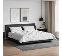 vidaXL Piumone con cuscino 3 pcs Bianco Microfibra