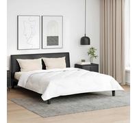 vidaXL Piumone con cuscino 3 pcs Bianco Microfibra