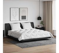 vidaXL Piumone con cuscino 3 pcs Bianco Microfibra