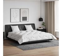 vidaXL Piumone con cuscino 3 pcs Bianco Microfibra