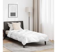 vidaXL Set Biancheria da Letto Bianco in Microfibra 155 x 220 cm, Piumone e 50 Cuscini, Super Morbido, Trapuntato e Extra Caldo. Lavabile in Lavatrice, Ideale per l'uso Interno in Estate. Realizzato