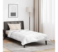 vidaXL Set di piumoni e Cuscini per Tutte Le Stagioni, 135 x 220 cm, in Microfibra, Bianco. È Extra Caldo, Confortevole, Morbido, in Stile Tradizionale, Traspirante, con Cuciture a Scatola e lavabil