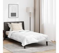 vidaXL Piumone per tutte le stagioni Bianco 155 x 220 cm Microfibra