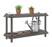 vidaXL Plankenunit 2-laags 100 x 40 x 55,5 cm PP Lichtgrijs