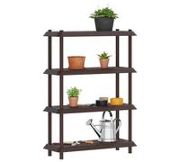vidaXL Plankenunit 4-laags 100 x 40 x 136,5 cm PP Bruin