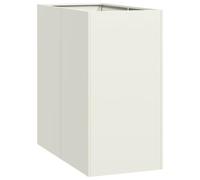 vidaXL Plantenbak 40x80x80 cm staal wit