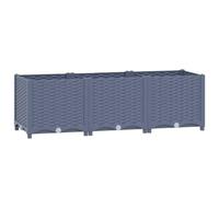vidaXL Fioriera Rialzata 120x40x38 cm in Polipropilene