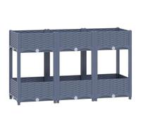 vidaXL Fioriera Rialzata 120x40x71 cm in Polipropilene