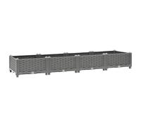 vidaXL Fioriera rialzata 160x40x23 cm in polipropilene