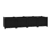vidaXL Fioriera rialzata 160x40x38 cm in polipropilene