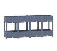 vidaXL Fioriera Rialzata 160x40x71 cm in Polipropilene