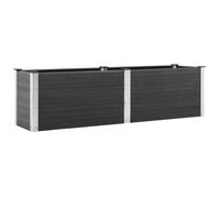 vidaXL Fioriera Rialzata da Giardino 200x50x54 cm in WPC Grigio