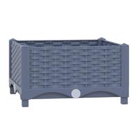 vidaXL Fioriera Rialzata 40x40x23 cm in Polipropilene