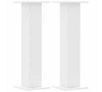 vidaXL Supporti per Piante 2 pz Bianchi 30x30x95 cm Legno Multistrato, Supporto per Fiori, Porta Fiori, Supporto per Piante da Interno, Porta Piante