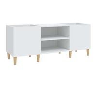 vidaXL Mobile Porta Dischi Bianco 121x38x48 cm in Legno Multistrato