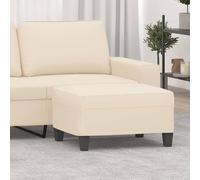 vidaXL Poggiapiedi Beige 70x55x41 cm in Tessuto Microfibra