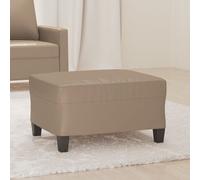 vidaXL Poggiapiedi Cappuccino 70x55x41 cm in Similpelle