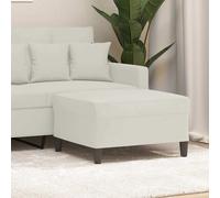 VidaXL Poggiapiedi Crema 70x55x41 cm in Velluto