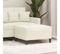 VidaXL Poggiapiedi Crema 70x55x41 cm in Velluto
