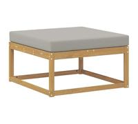 vidaXL Poggiapiedi da esterno in poliestere bianco, mobili moderni per giardino e balcone, design modulare esterno, sezionale durevole e flessibile.