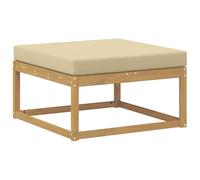 vidaXL Poggiapiedi da esterno in poliestere bianco, mobili moderni per giardino e balcone, design modulare esterno, sezionale durevole e flessibile.