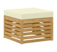 vidaXL Poggiapiedi da Esterno Legno di Acacia Massello Bianco, Mobili da giardino moderni, sezionali resistenti al tempo, eleganti per balconi e flessibili, legno solido