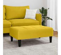 vidaXL Poggiapiedi Giallo 77x55x31 cm in Velluto