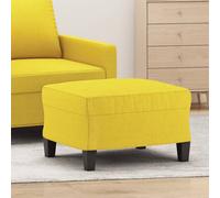 vidaXL Poggiapiedi in tessuto Giallo Chiaro 60x50x41 cm