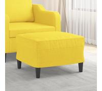 VidaXL Poggiapiedi Giallo Chiaro 60x50x41 cm in Tessuto