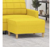 vidaXL Poggiapiedi in tessuto Giallo Chiaro 70x55x41 cm