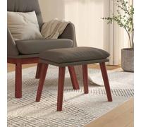 vidaXL Poggiapiedi Grigio 45x29,5x35 cm in Similpelle