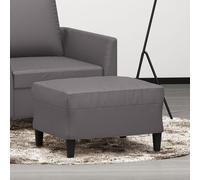 vidaXL Poggiapiedi Grigio 60x50x41 cm in Similpelle