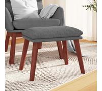 vidaXL Poggiapiedi Grigio Chiaro 45x29,5x35 cm in Tessuto
