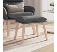 vidaXL Poggiapiedi Grigio Chiaro 45x29,5x35 cm in Tessuto
